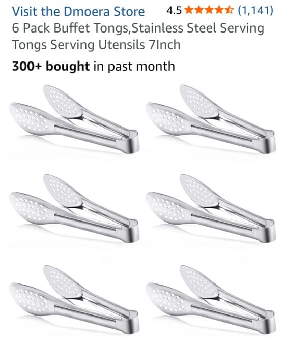 스테인리스 서빙 집게