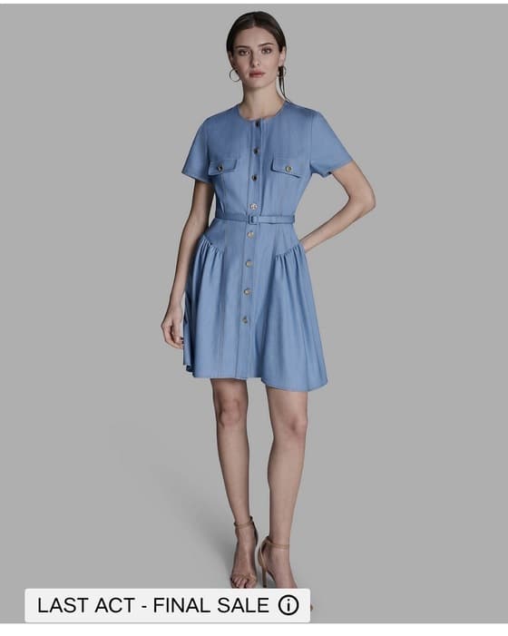 BCBG 미니 데님 원피스