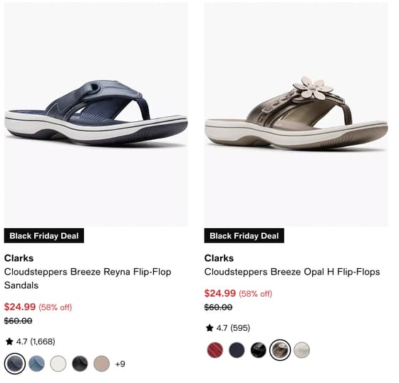 Clarks Cloudsteppers 샌들