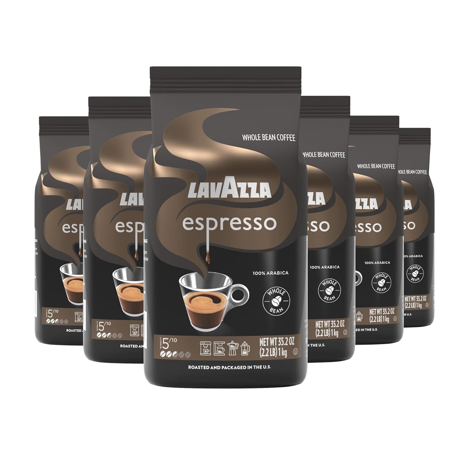 Lavazza 에스프레소 원두 2.2lb 6팩