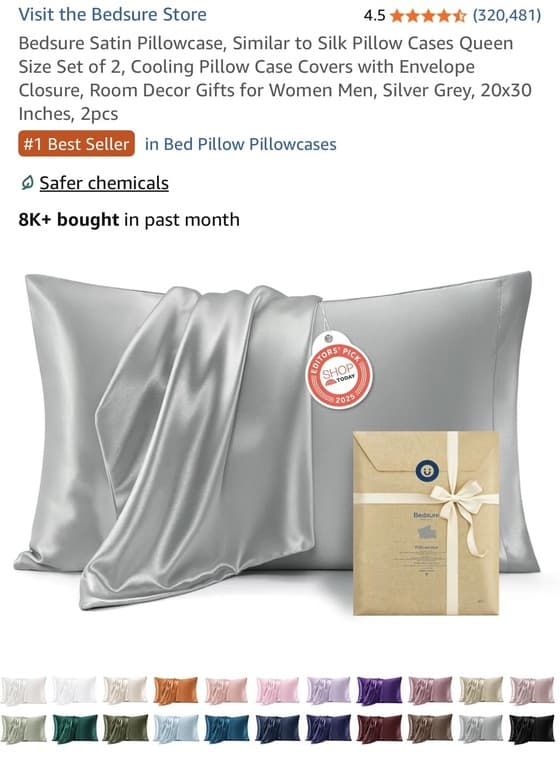 Satin Pillowcase Set of 2