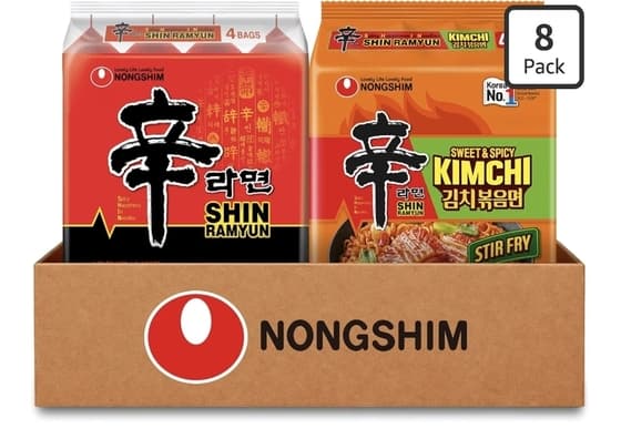 농심 신라면 툼바+김치볶음면 8개