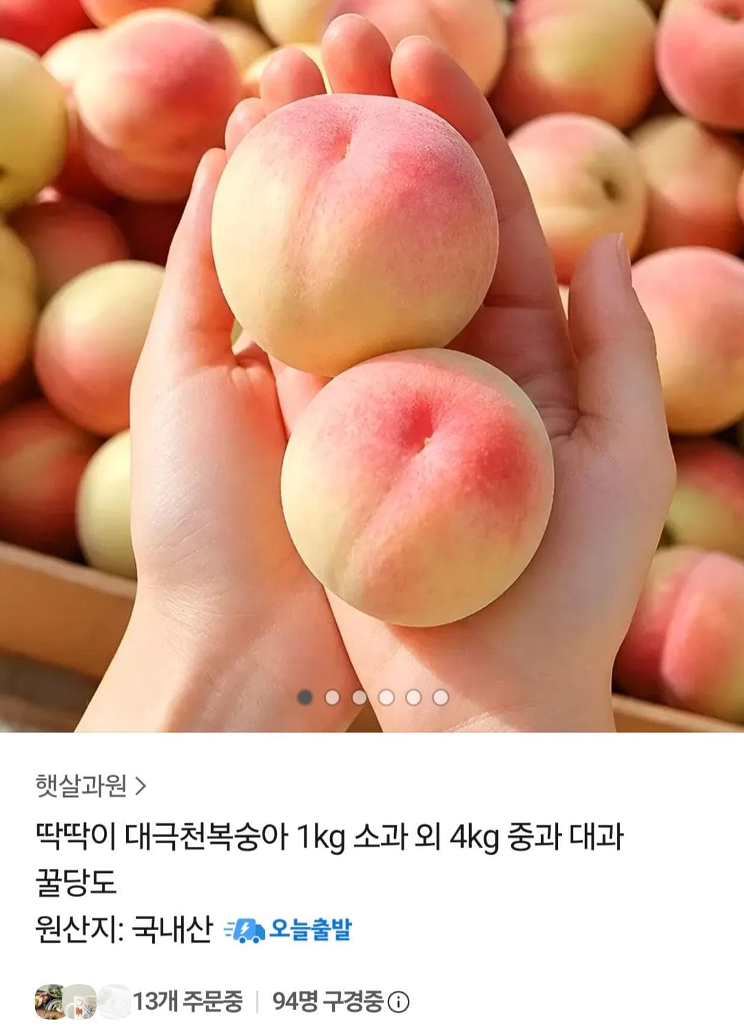 대극천 복숭아 1kg