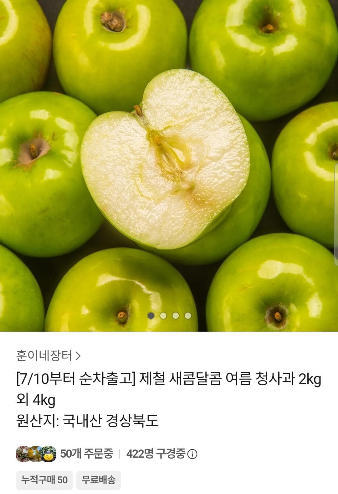 여름 청사과 2kg