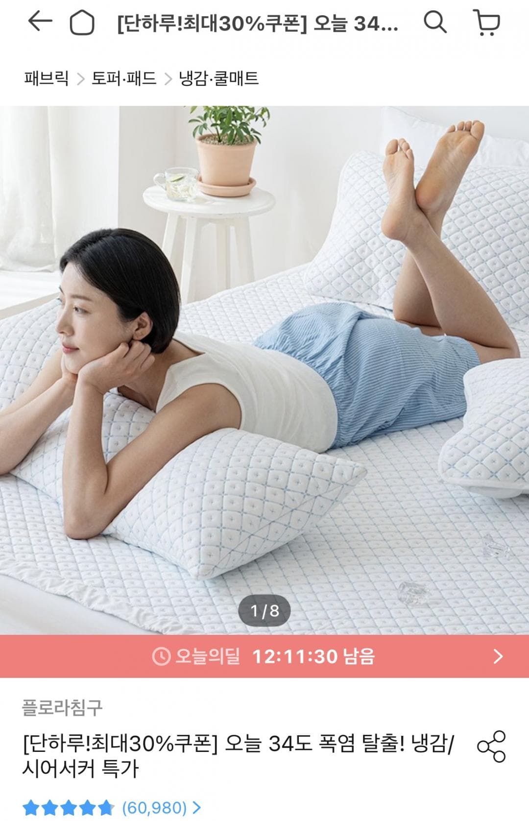 듀라론 블루다이아 냉감패드