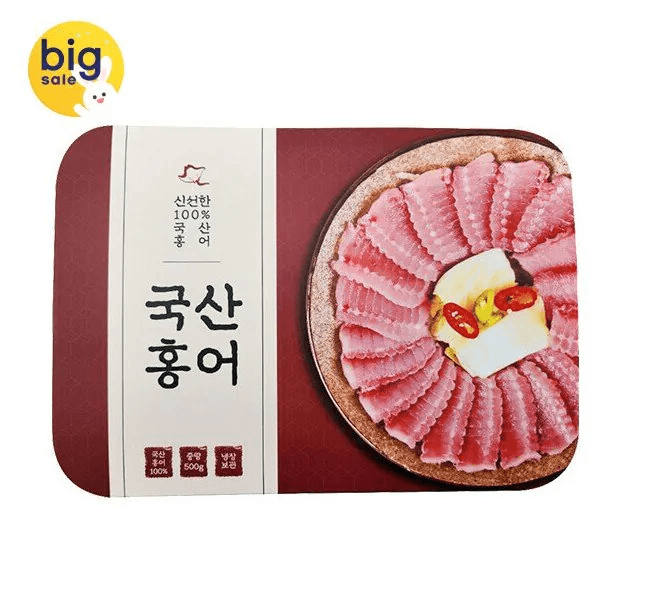 백년수산 국산 홍어 500g