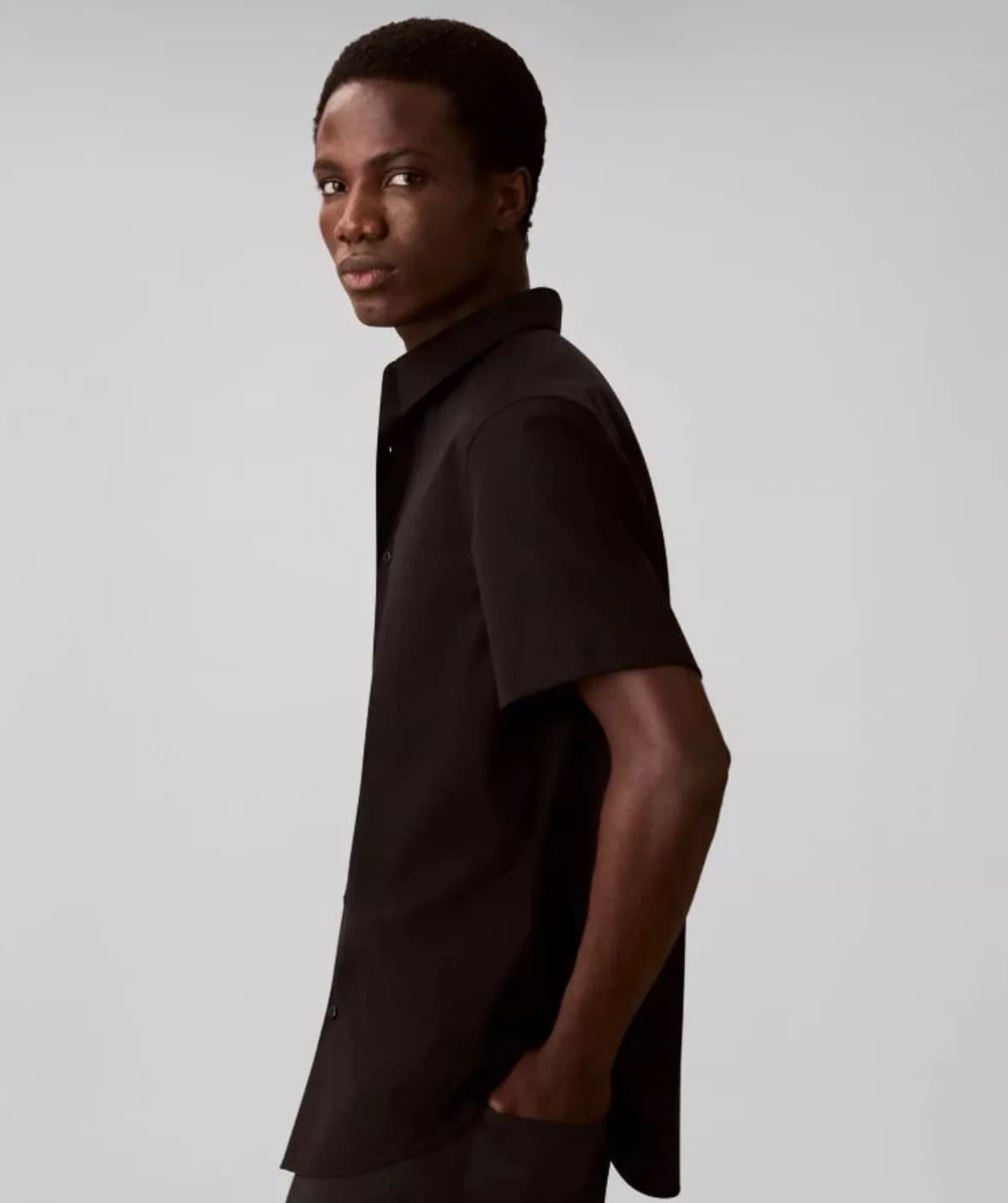 Calvin Klein Solid Short Sleeve Shirt