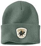 Carhartt 니트 shamrock 패치 비니