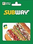 Subway $25 eGift 카드