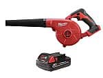 Milwaukee M18 리튬이온 무선 컴팩트 블로워 2.0 Ah 배터리 포함