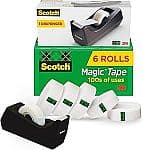 Scotch Magic Tape 6 Rolls