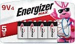 4-Pack Energizer MAX 9V 배터리