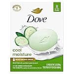 Dove 쿨 모이스처 뷰티 바 비누 72-Pack 3.75-Oz