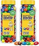 M&M's Peanut Candy Jars 2 x