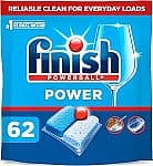 Finish 파워 식기세척기 세제 Pods 62개입