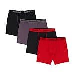 Reebok Men's Featherweight Boxer Briefs 4-Pack