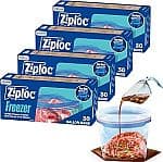 Ziploc 갤런 냉동용 지퍼백 120개입