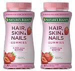 2 x 80정 네이처스 바운티 Optimal Solutions 헤어, 스킨 & 네일 비타민 구미