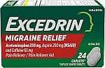 24정 Excedrin 두통 수면 완화 캡лет