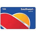 Southwest 기프트카드 $450