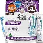 GuruNanda 미니 일회용 칫솔 21개입