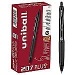 uni-ball 207 Plus+ 젤펜 12자루