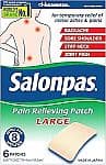 Salonpas 6매 대형 통증완화 패치