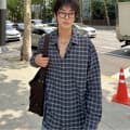 지오다노 릴렉스핏 체크셔츠