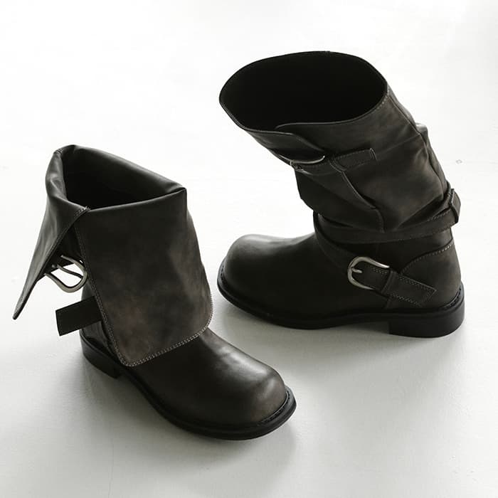 Raven Foldable Buckle Boots