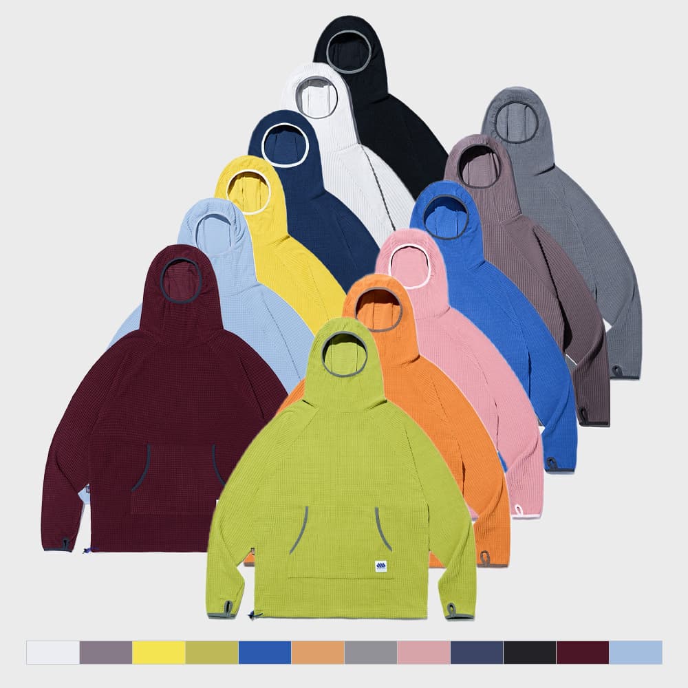 12COLORS 퍼니 풀오버 후디