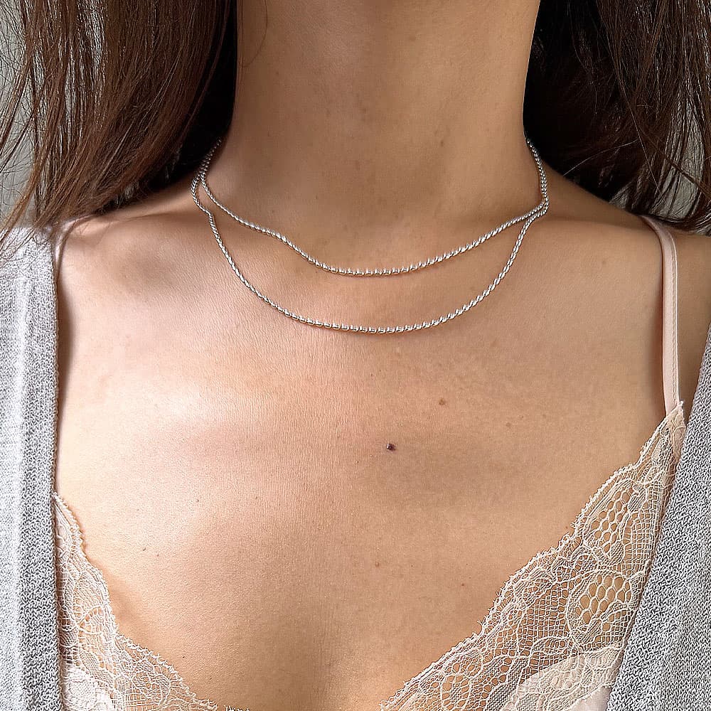 Mini Bean Chain Necklace
