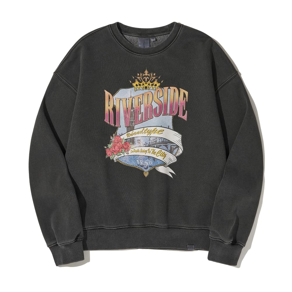 리버사이드 스 sweatshirt 차콜