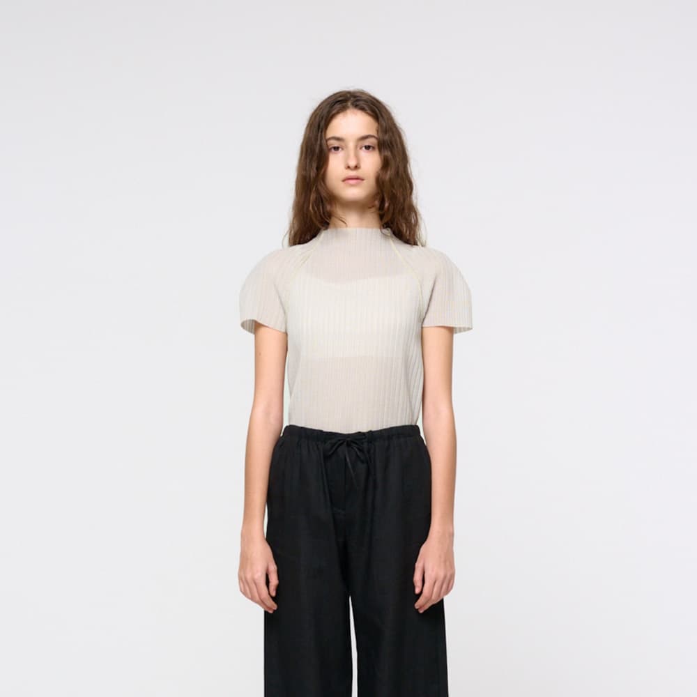 Womens Pleats Raglan Top
