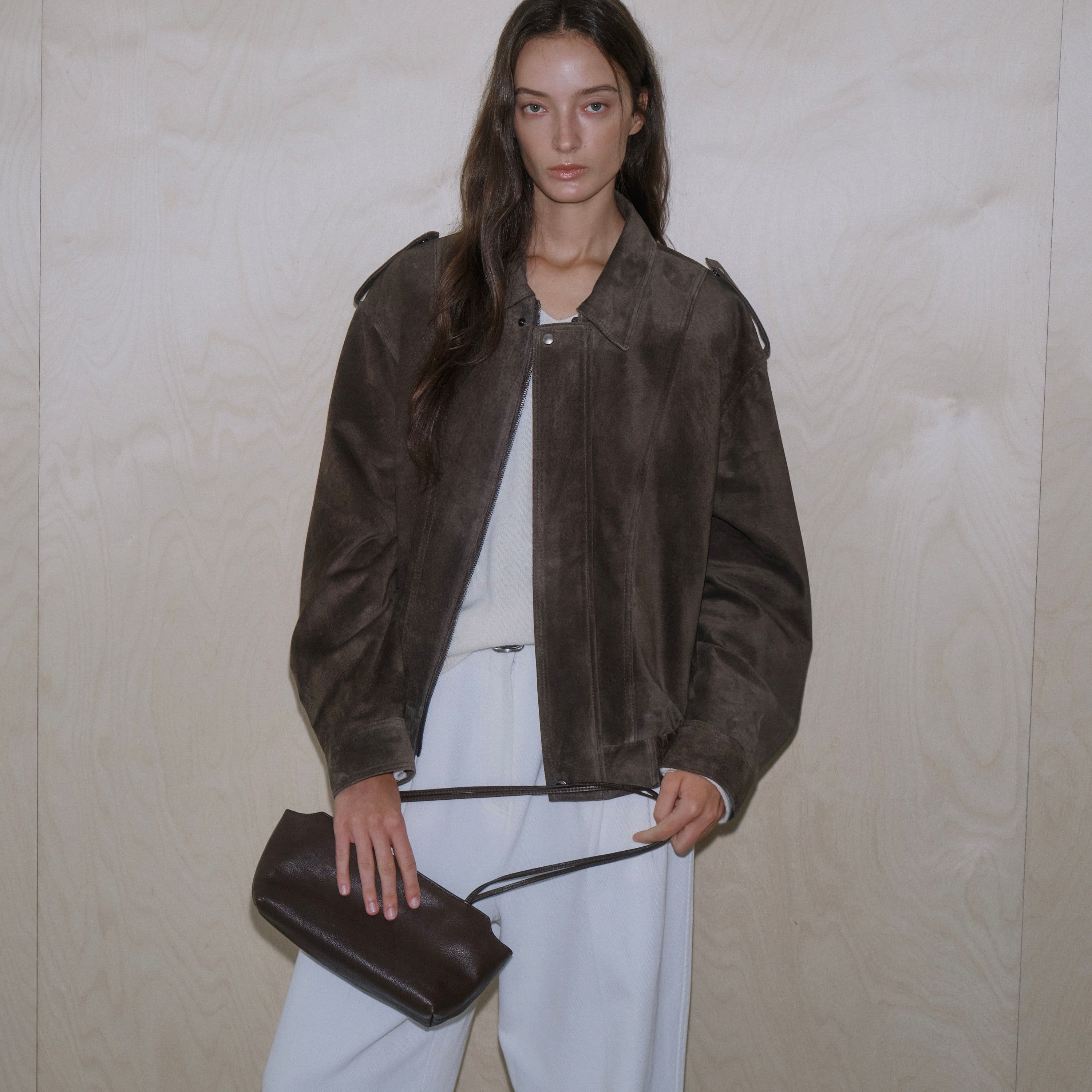 Dena Suede Blouson 브라운