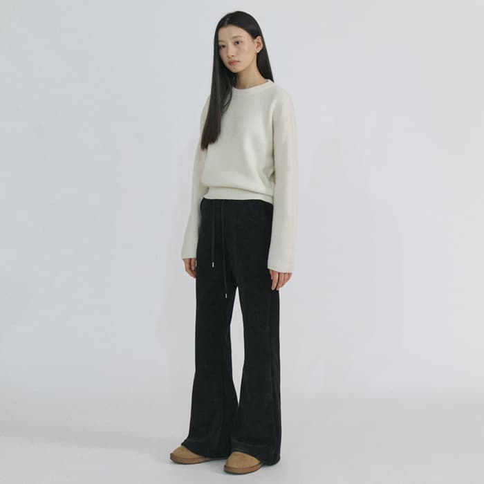 Fleece Bootcut Banding Pants