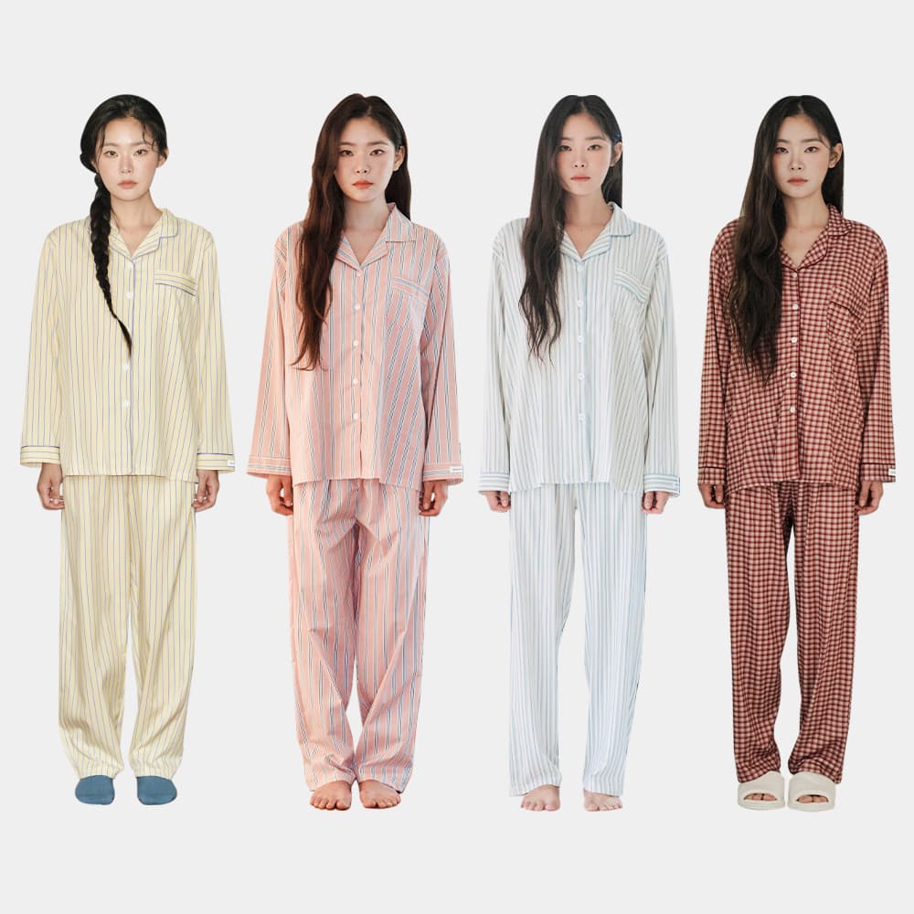 오프아워 시그니처 긴팔 잠옷 9종 1택