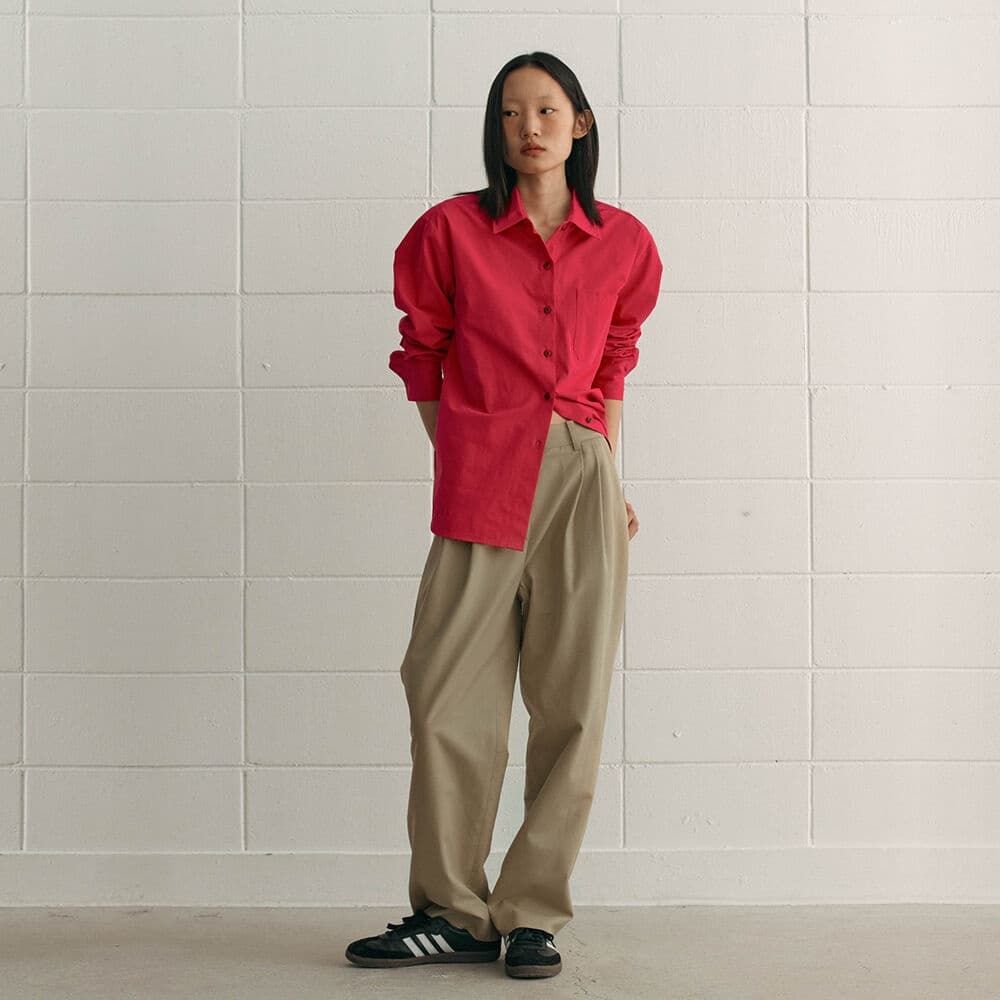 Martin Tuck Pants Beige