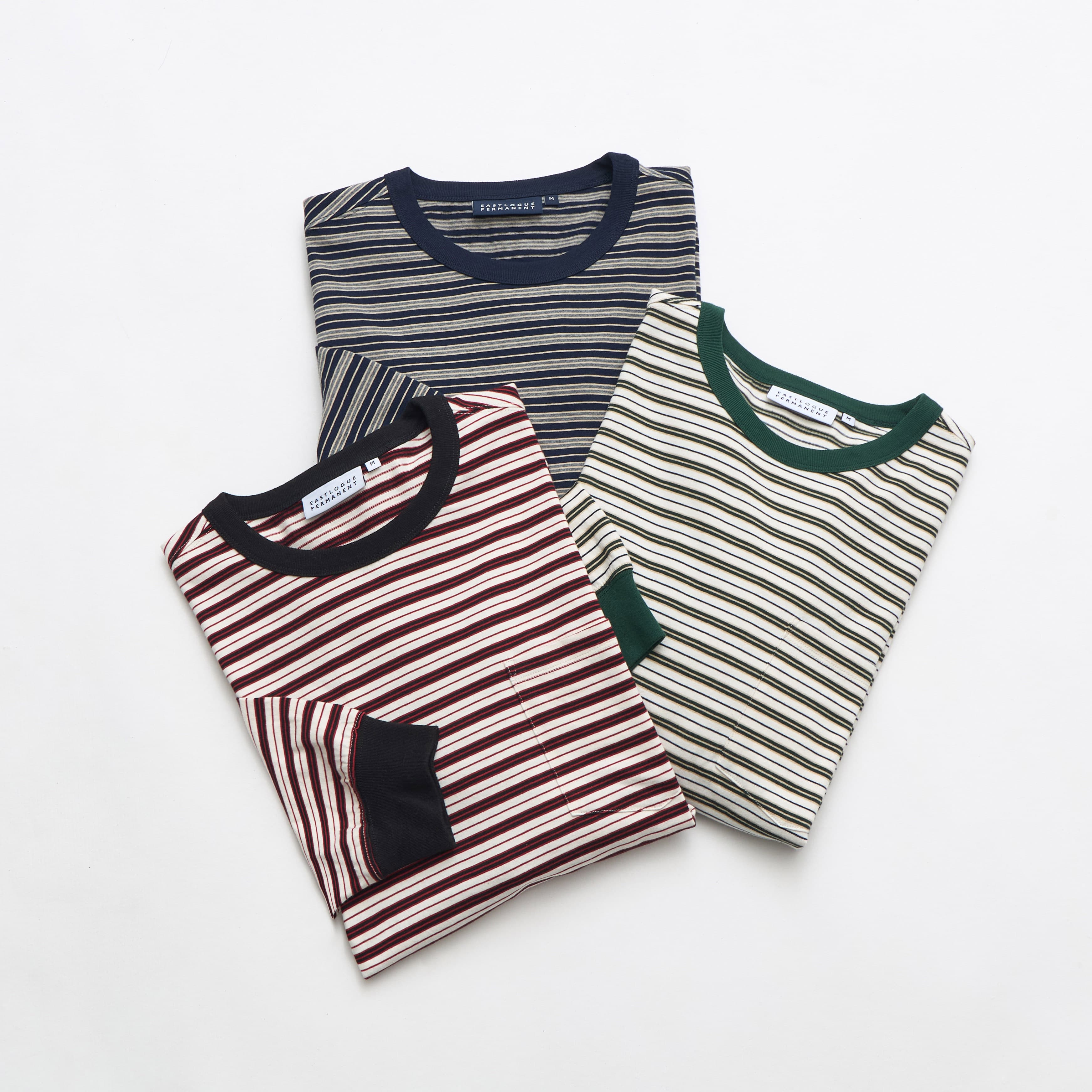 STRIPE POCKET L.S T-SHIRTS