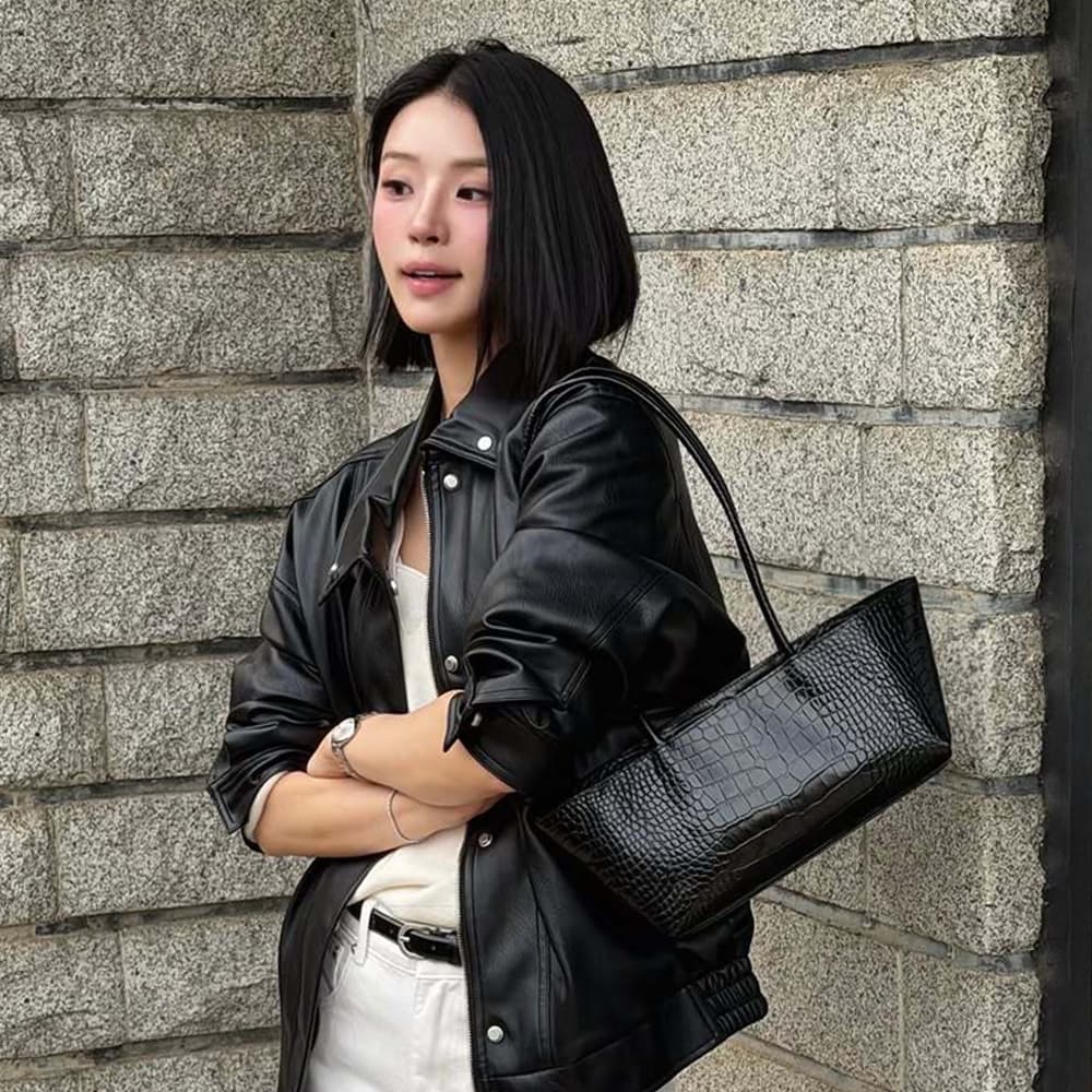 RUE SHOULDER BAG (BLACK)