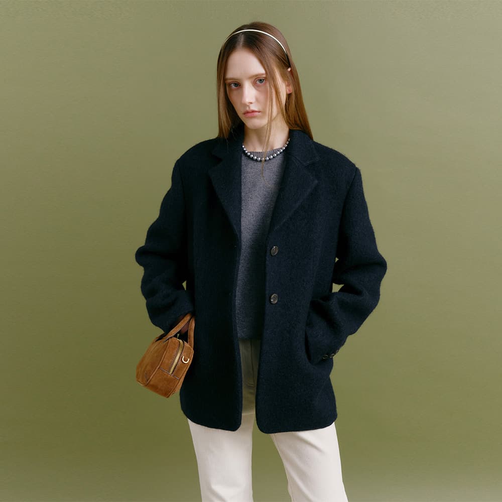 ALPACA SINGLE HALF JACKET