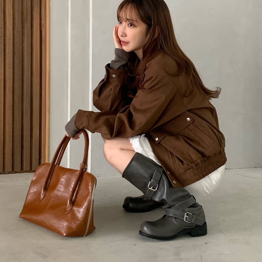 하비스트 슬라우치 롱 부츠