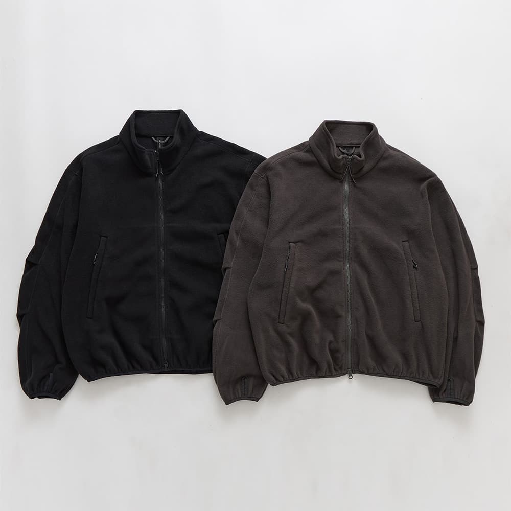 ESSENTIAL FLEECE DOUBLE HALF ZIP PULLOVER (2 COLOR)