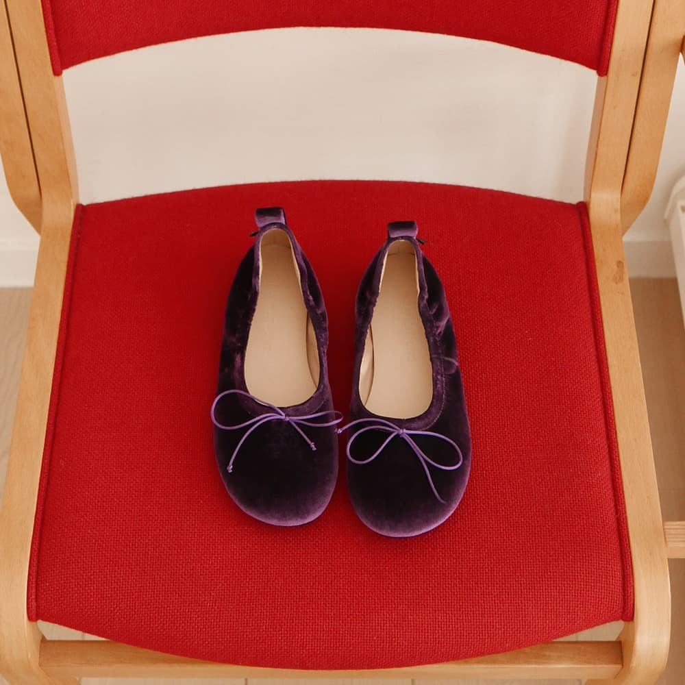 Mellow velvet flat Purple