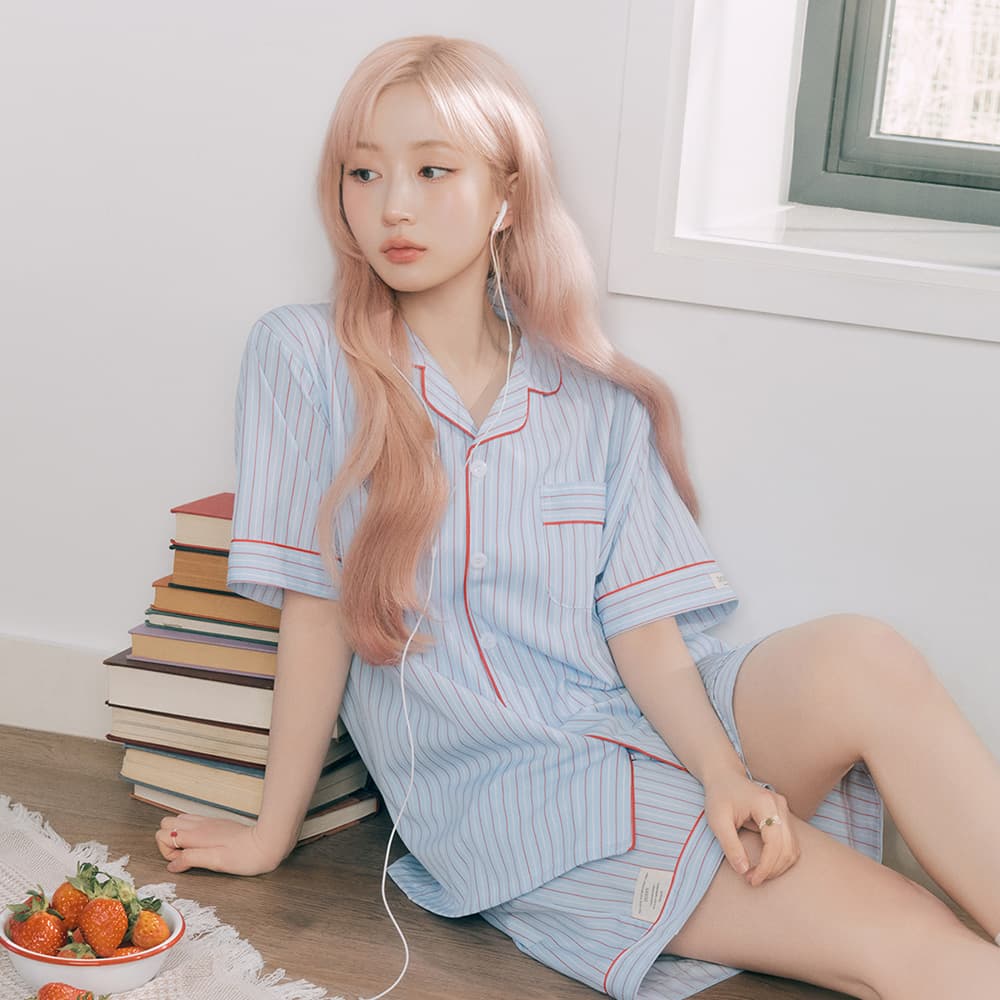 실크핏 클로에 커플 잠옷