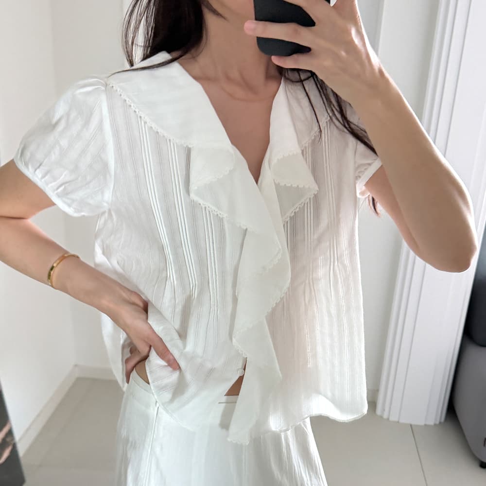 SOFIA RUFFLE BLOUSE