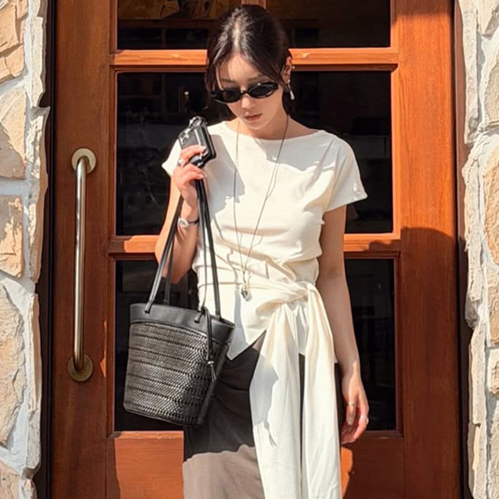 Wrap-tie Blouse