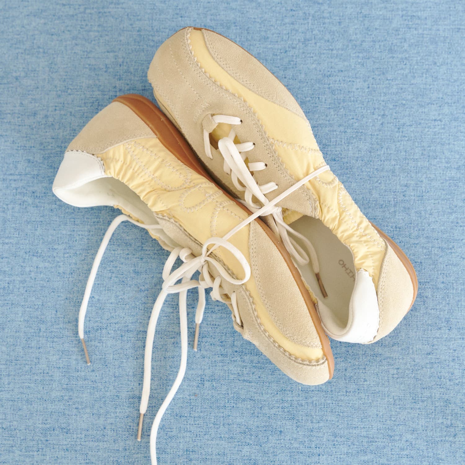 Pinking Shirring Sneakers