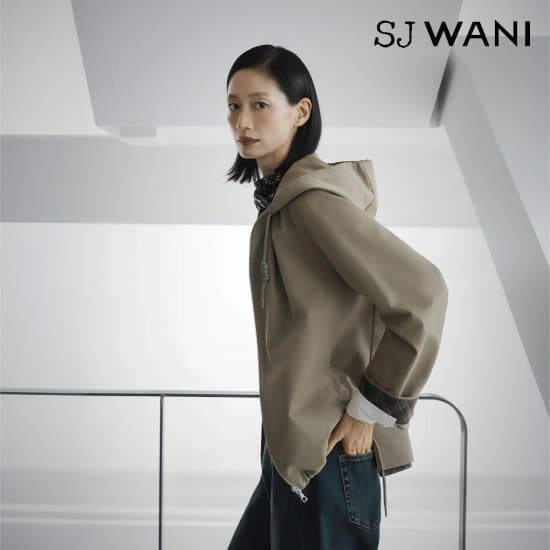 SJ와니 아뜰리에 후디드 블루종