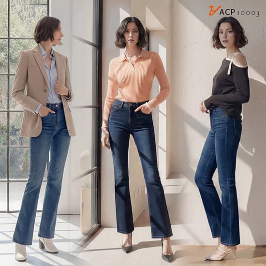 ACP Women's Flare-Fit Soft Denim Pants, 3 Styles
