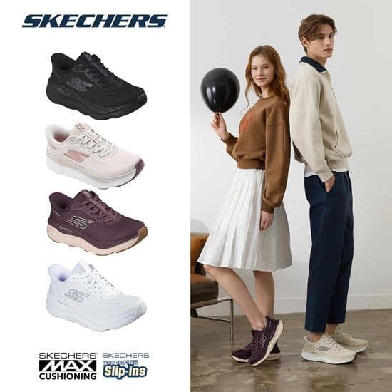 SKECHERS 맥스런 슬립인스 워킹화